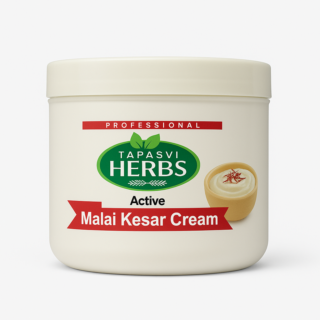 Tapasvi Herbs Active Malai Kesar Cream (800g)