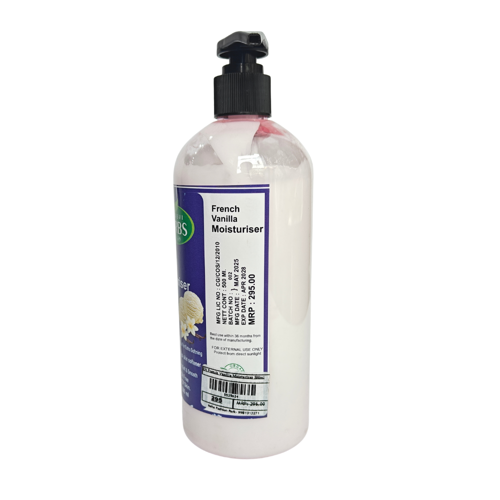 Tapasvi Herbs French Vanilla Moisturiser (500 ml)