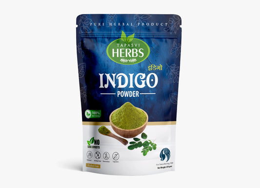 Tapasvi Herbs Organic Indigo Powder 100gm - Natural Hair Dye