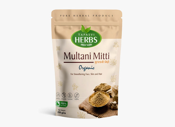 Tapasvi Herbs Natural Multani Mitti 200gm - Pure Fuller's Earth