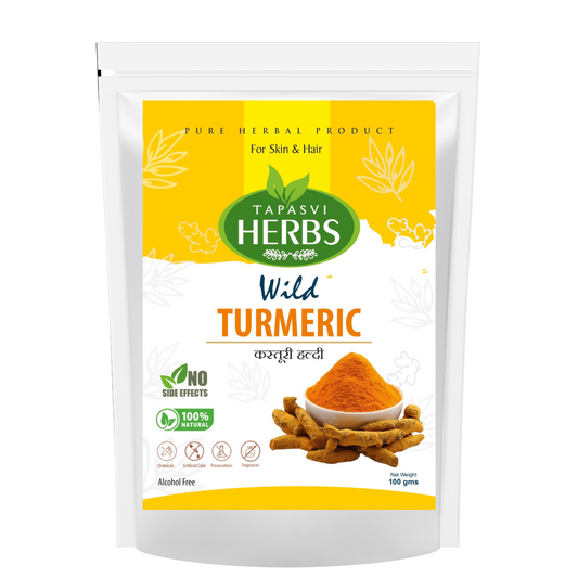 Tapasvi Herbs Wild Turmeric Powder (Kasturi Haldi) 100gm